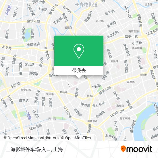 上海影城停车场-入口地图