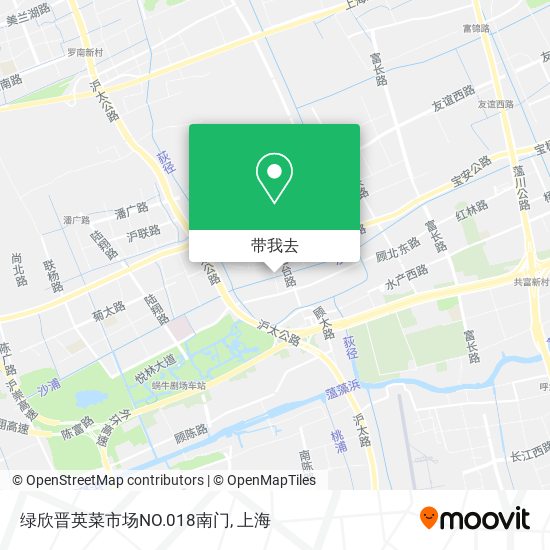 绿欣晋英菜市场NO.018南门地图