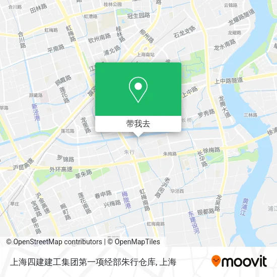 上海四建建工集团第一项经部朱行仓库地图