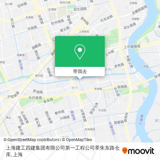 上海建工四建集团有限公司第一工程公司莘朱东路仓库地图