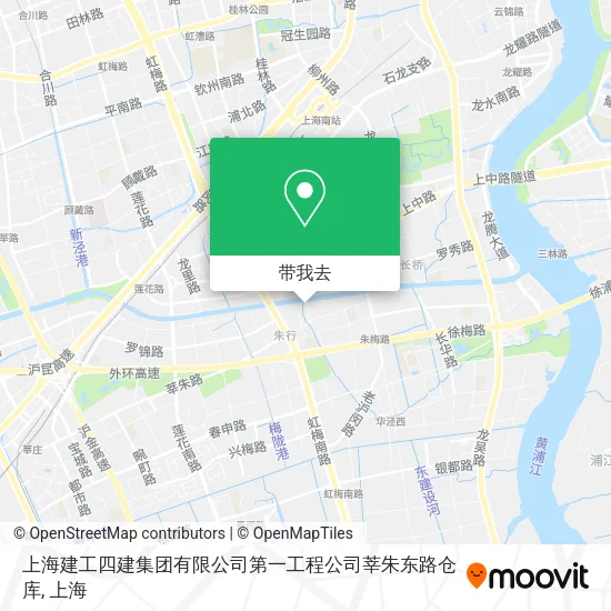 上海建工四建集团有限公司第一工程公司莘朱东路仓库地图