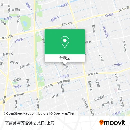 南曹路与齐爱路交叉口地图