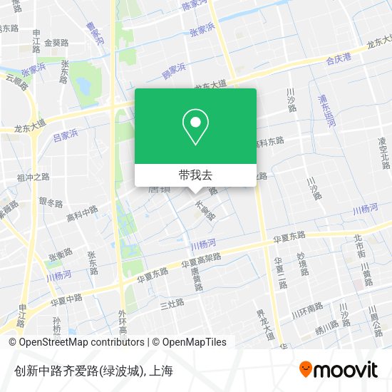 创新中路齐爱路(绿波城)地图