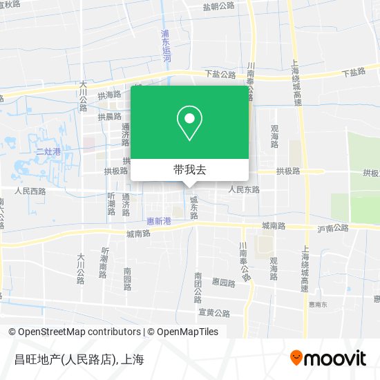 昌旺地产(人民路店)地图