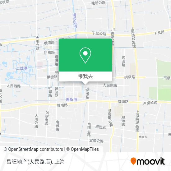 昌旺地产(人民路店)地图