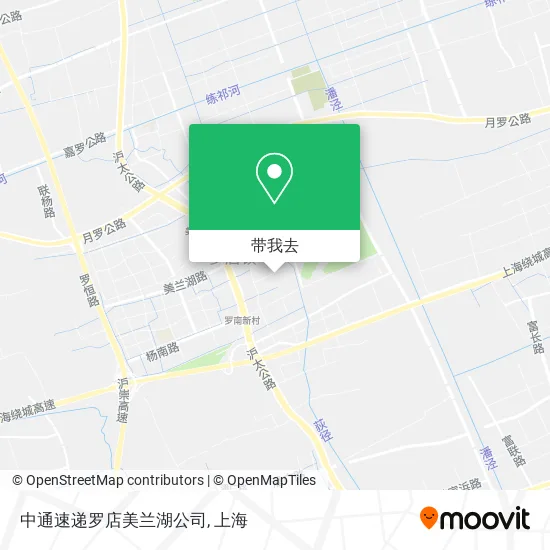 中通速递罗店美兰湖公司地图