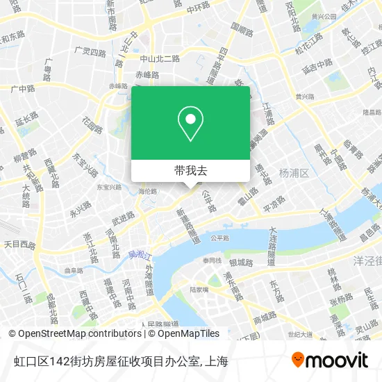 虹口区142街坊房屋征收项目办公室地图