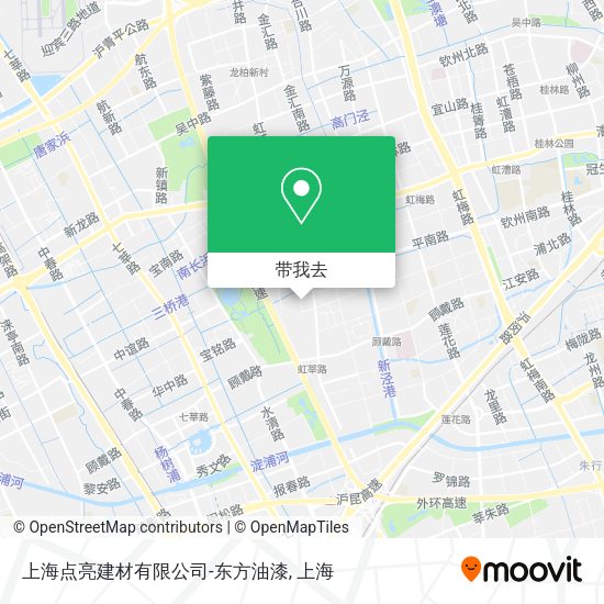 上海点亮建材有限公司-东方油漆地图