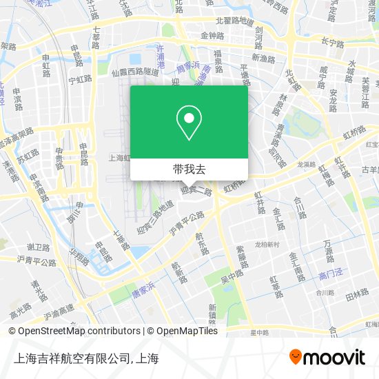 上海吉祥航空有限公司地图
