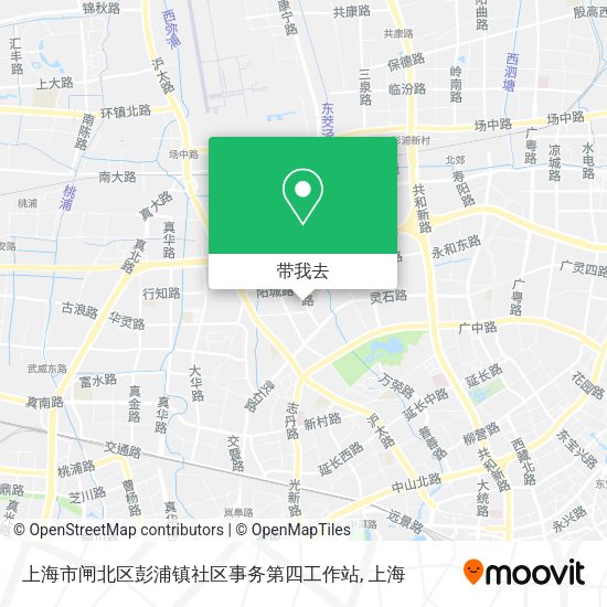 上海市闸北区彭浦镇社区事务第四工作站地图