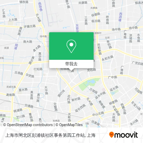 上海市闸北区彭浦镇社区事务第四工作站地图