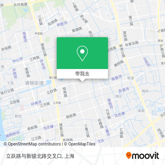立跃路与新骏北路交叉口地图