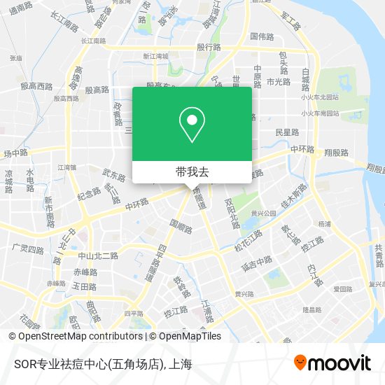 SOR专业祛痘中心(五角场店)地图