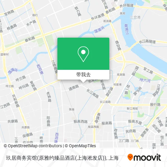 玖居商务宾馆(原雅约臻品酒店(上海淞发店))地图