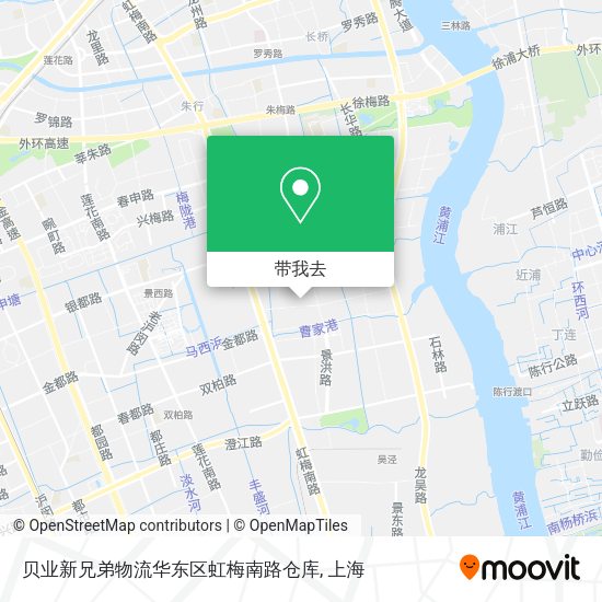 贝业新兄弟物流华东区虹梅南路仓库地图