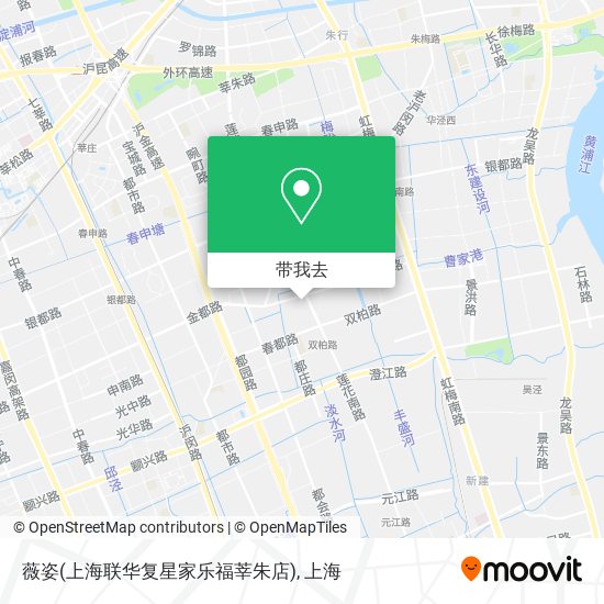 薇姿(上海联华复星家乐福莘朱店)地图
