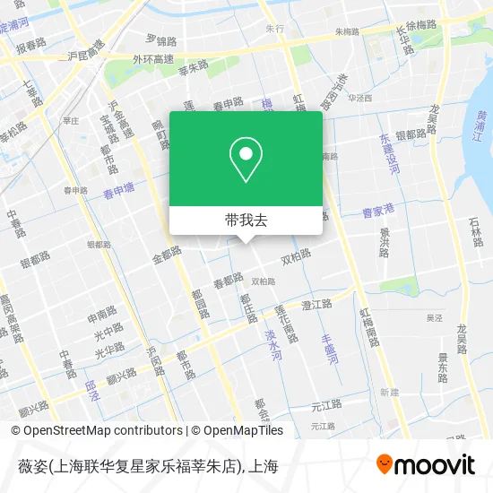 薇姿(上海联华复星家乐福莘朱店)地图