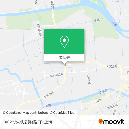 X022/朱枫公路(路口)地图