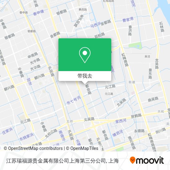 江苏瑞福源贵金属有限公司上海第三分公司地图