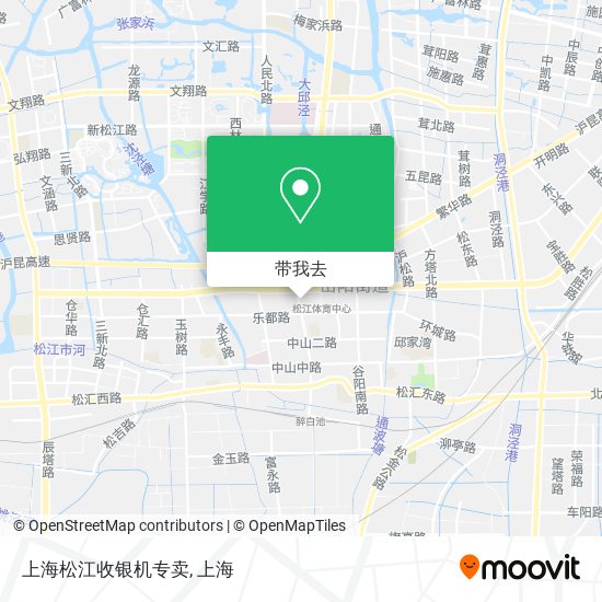 上海松江收银机专卖地图