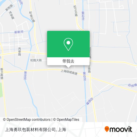 上海勇玖包装材料有限公司地图