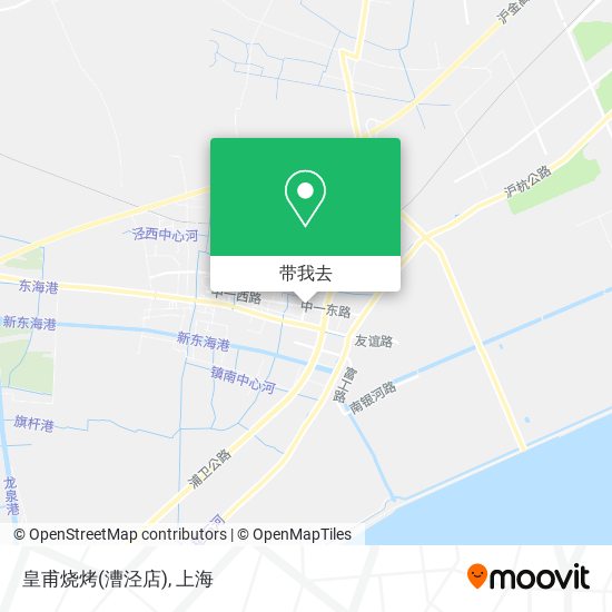皇甫烧烤(漕泾店)地图
