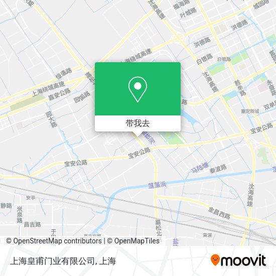 上海皇甫门业有限公司地图