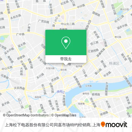 上海松下电器股份有限公司同嘉市场特约经销商地图