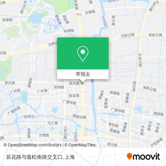 辰花路与嘉松南路交叉口地图