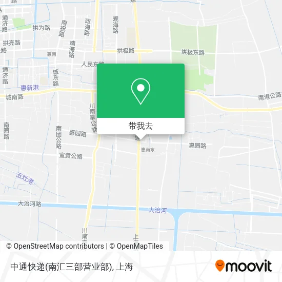 中通快递(南汇三部营业部)地图