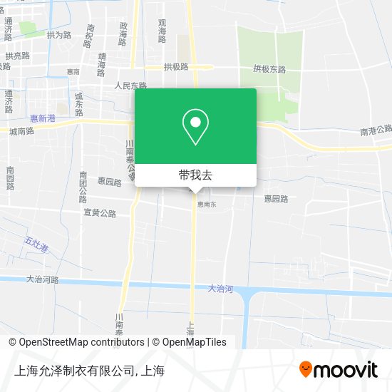 上海允泽制衣有限公司地图