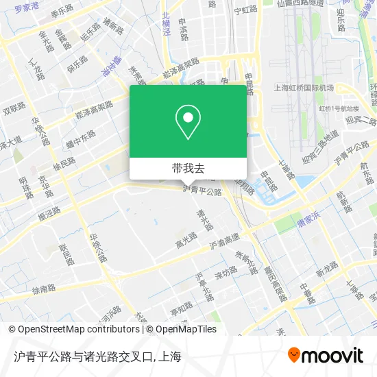 沪青平公路与诸光路交叉口地图