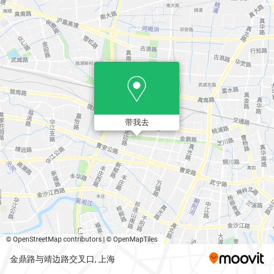 金鼎路与靖边路交叉口地图