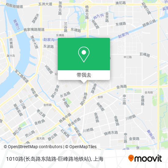 1010路(长岛路东陆路-巨峰路地铁站)地图