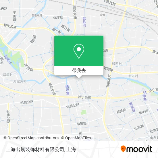 上海出晨装饰材料有限公司地图