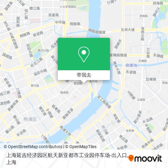 上海延吉经济园区航天新亚都市工业园停车场-出入口地图