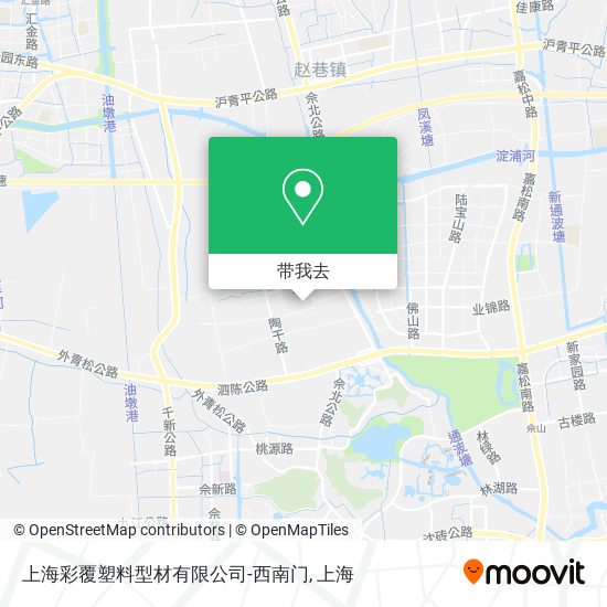 上海彩覆塑料型材有限公司-西南门地图