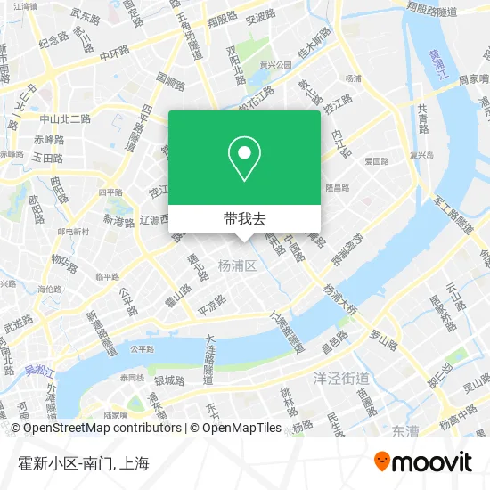 霍新小区-南门地图