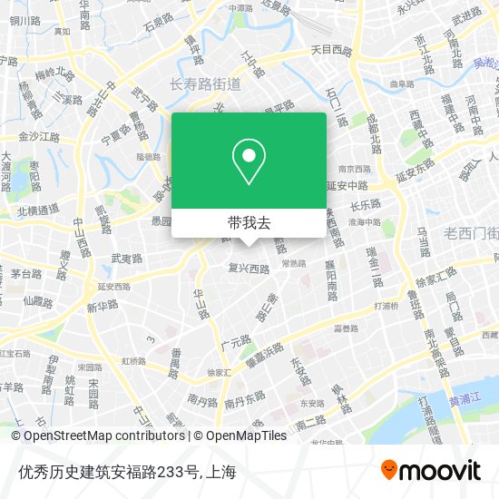 优秀历史建筑安福路233号地图