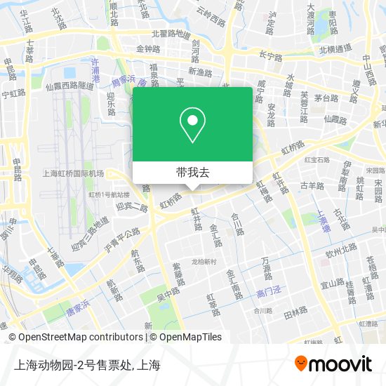 上海动物园-2号售票处地图