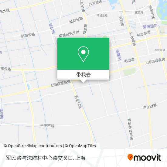 军民路与沈陆村中心路交叉口地图