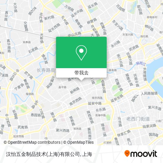 汉怡五金制品技术(上海)有限公司地图