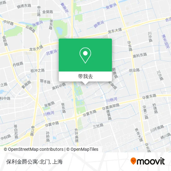 保利金爵公寓-北门地图