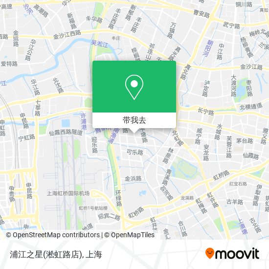 浦江之星(淞虹路店)地图