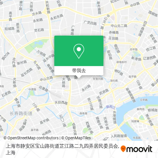 上海市静安区宝山路街道芷江路二九四弄居民委员会地图