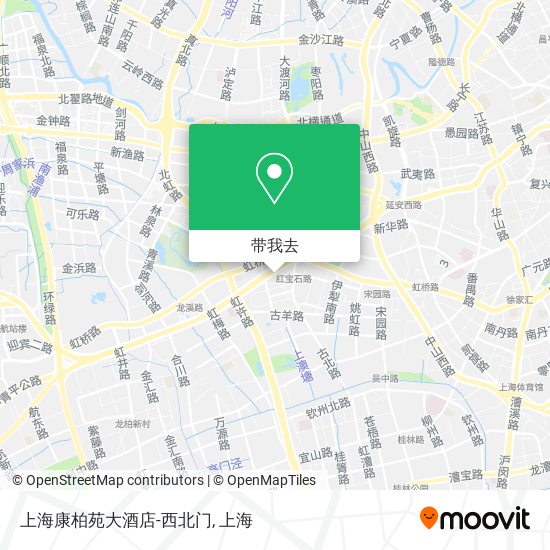 上海康柏苑大酒店-西北门地图