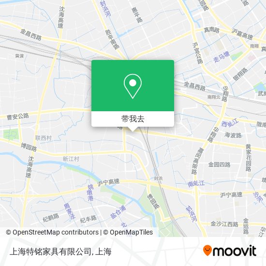 上海特铭家具有限公司地图
