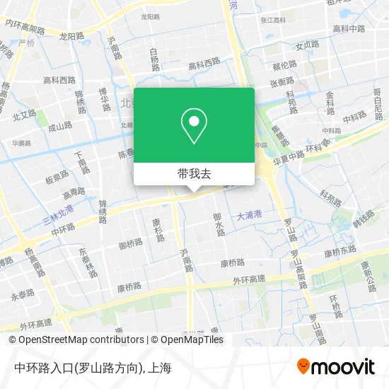 中环路入口(罗山路方向)地图