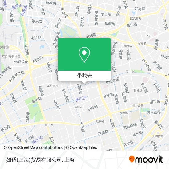 如适(上海)贸易有限公司地图
