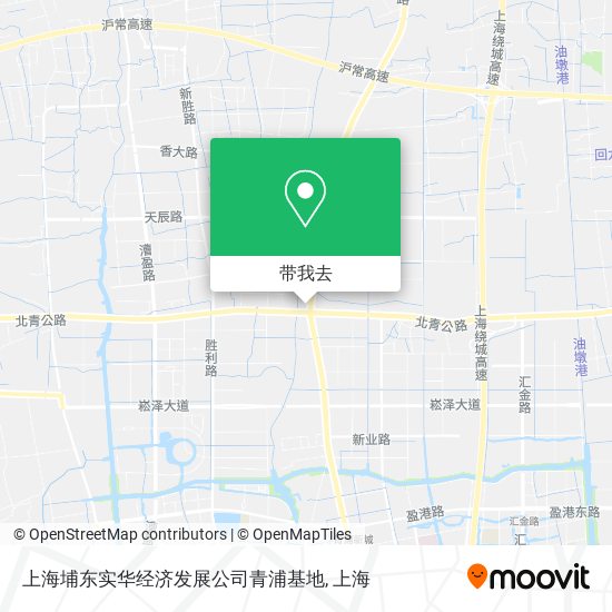 上海埔东实华经济发展公司青浦基地地图